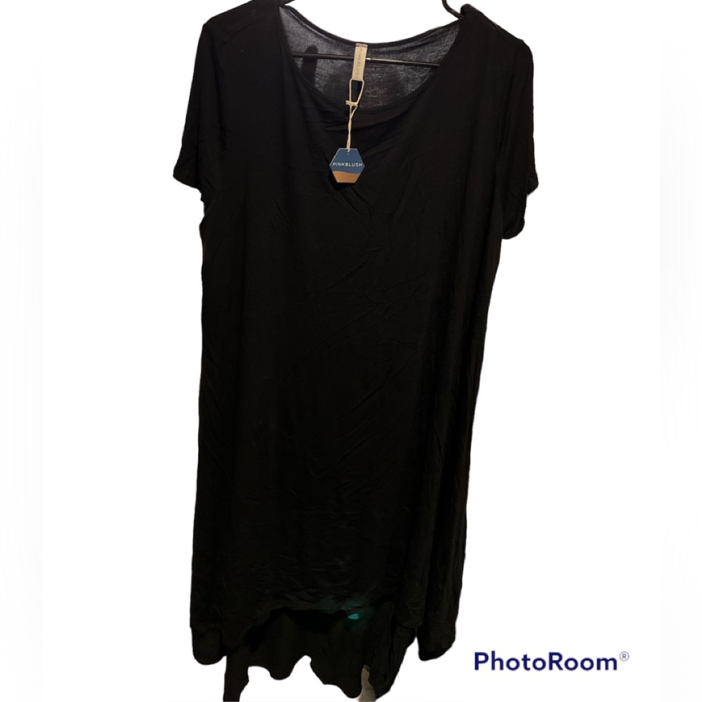 PINKBLUSH Womens Maternity Black Dress Size XL